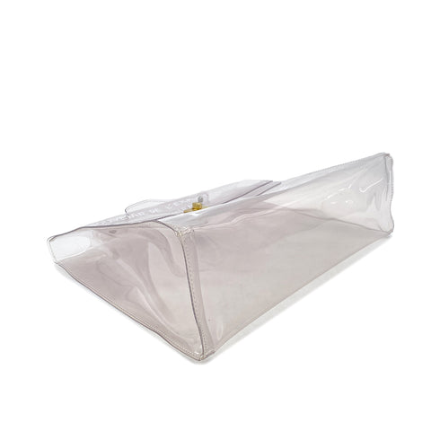 HERMES VINYL KELLY SOUVENIR DE L' EXPOSITION 1997 CLEAR HAND BAG 90289524 - PURPOSE