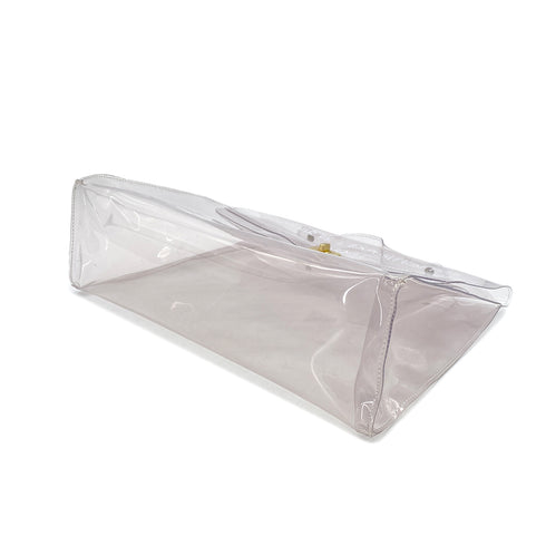 HERMES VINYL KELLY SOUVENIR DE L' EXPOSITION 1997 CLEAR HAND BAG 90289524 - PURPOSE