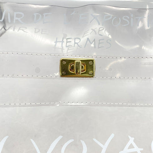 HERMES VINYL KELLY SOUVENIR DE L' EXPOSITION 1997 CLEAR HAND BAG 90289524 - PURPOSE