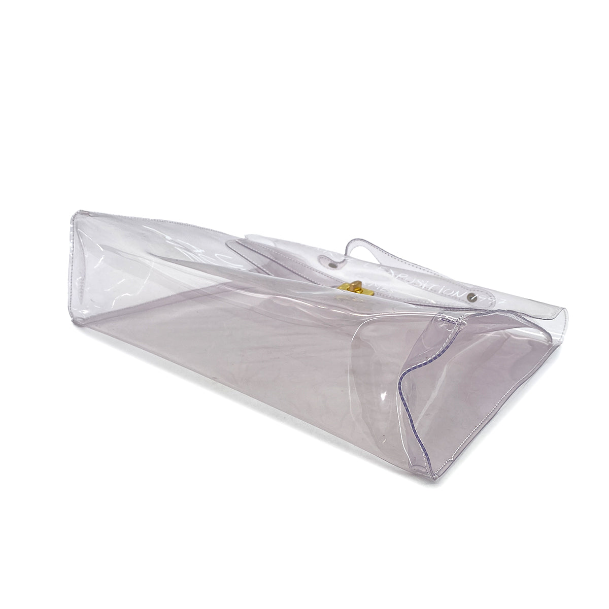 HERMES VINYL KELLY SOUVENIR DE L' EXPOSITION 1997 CLEAR HAND BAG 90289525