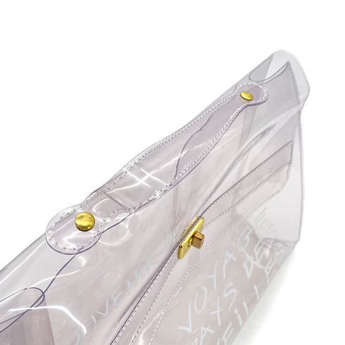 HERMES VINYL KELLY SOUVENIR DE L' EXPOSITION 1997 CLEAR HAND BAG 90289525 - PURPOSE