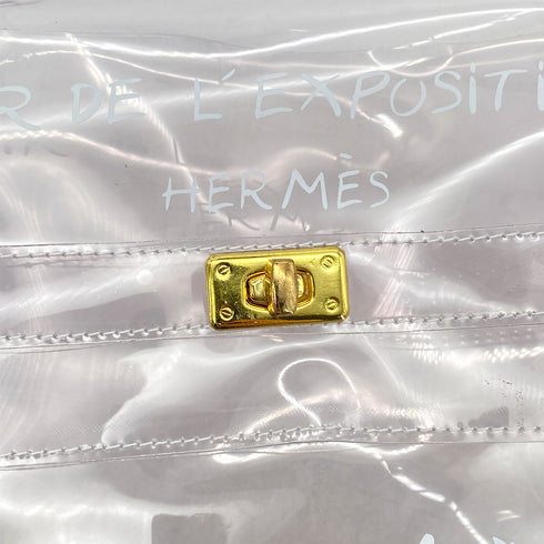 HERMES VINYL KELLY SOUVENIR DE L' EXPOSITION 1997 CLEAR HAND BAG 90289525 - PURPOSE