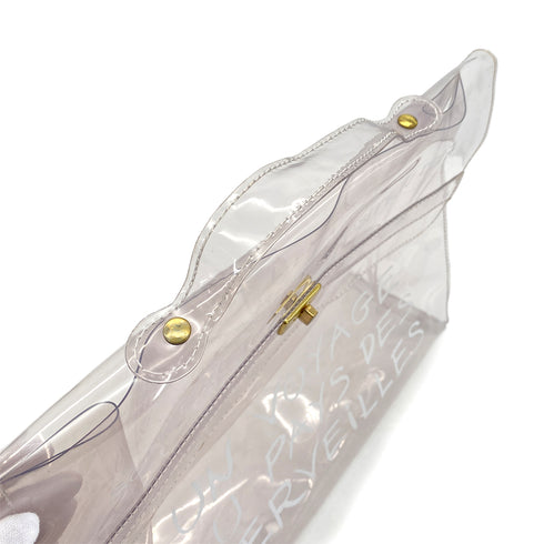 HERMES VINYL KELLY SOUVENIR DE L' EXPOSITION 1997 CLEAR HAND BAG 90289533 - PURPOSE