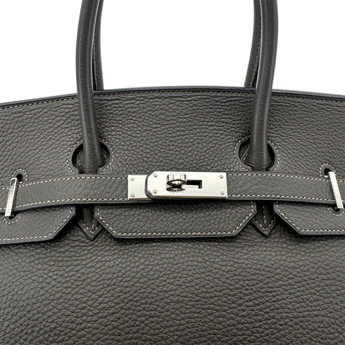 HERMES BIRKIN 35 GRAPHITE TOGO HAND BAG □H SHW 90289536 - PURPOSE