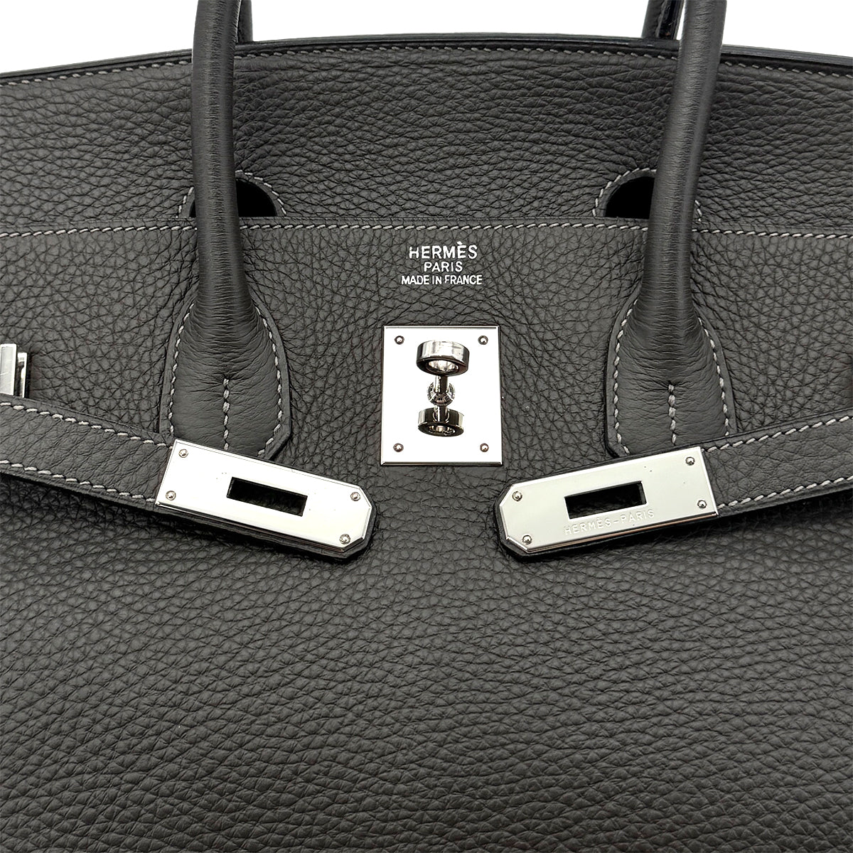HERMES BIRKIN 35 GRAPHITE TOGO HAND BAG □H SHW 90289536