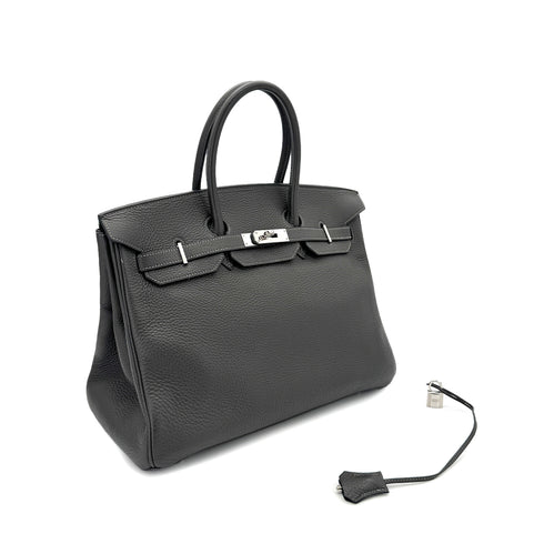 HERMES BIRKIN 35 GRAPHITE TOGO HAND BAG □H SHW 90289536 - PURPOSE