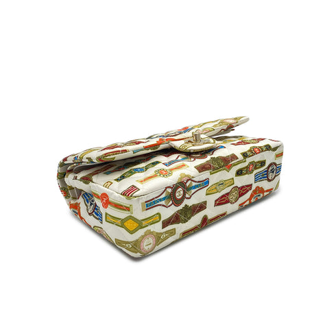 CHANEL MATELASSE CUBA COLLECTION CHAIN SHOULDER BAG BEIGE MULTICOLOR SATIN 90289539 - PURPOSE