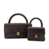 CHANEL VINTAGE PARENT-CHILD MATELASSE HAND BAG BROWN LAMB SKIN 90289541 - PURPOSE