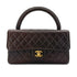 CHANEL VINTAGE PARENT-CHILD MATELASSE HAND BAG BROWN LAMB SKIN 90289541 - PURPOSE