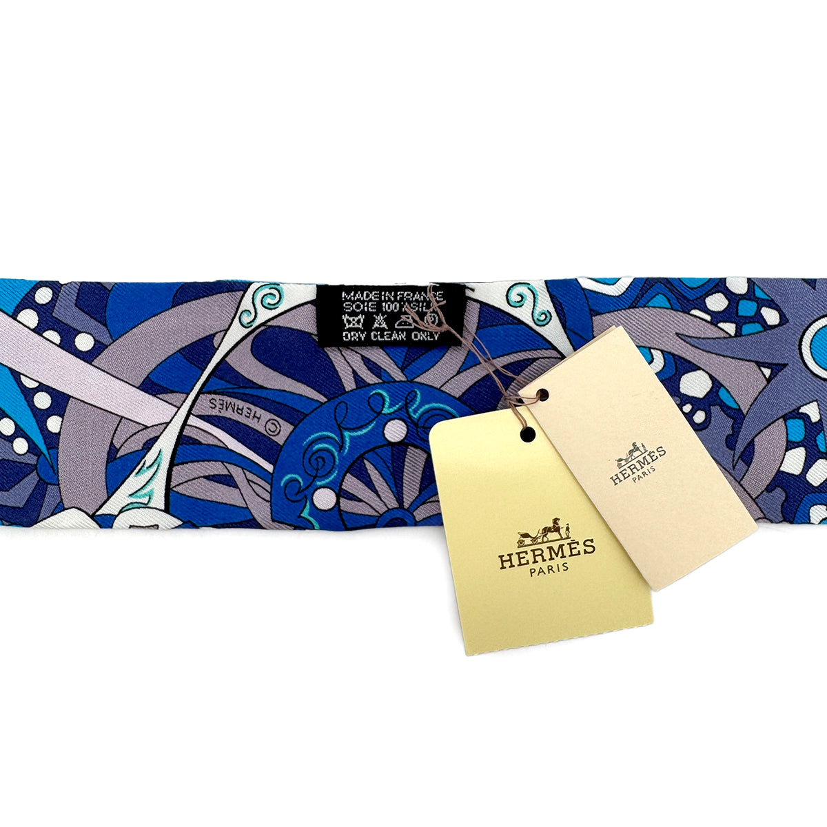 HERMES TWILLY L'IVRESSE DE L'INFINI SCARF MULTICOLOR SILK 90289550