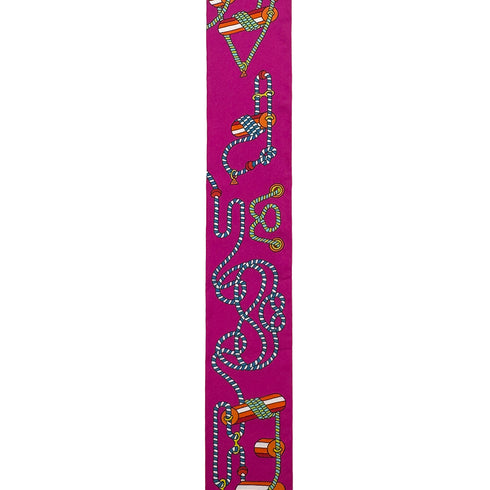 HERMES TWILLY CORDAGES SCARF MULTICOLOR SILK 90289551 - PURPOSE