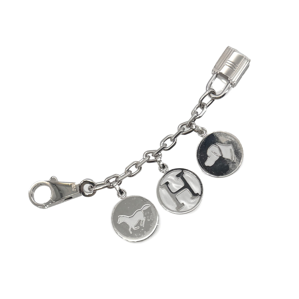 HERMES BAG CHARM AMULET 4 SILVER ACCESSORY 90289555