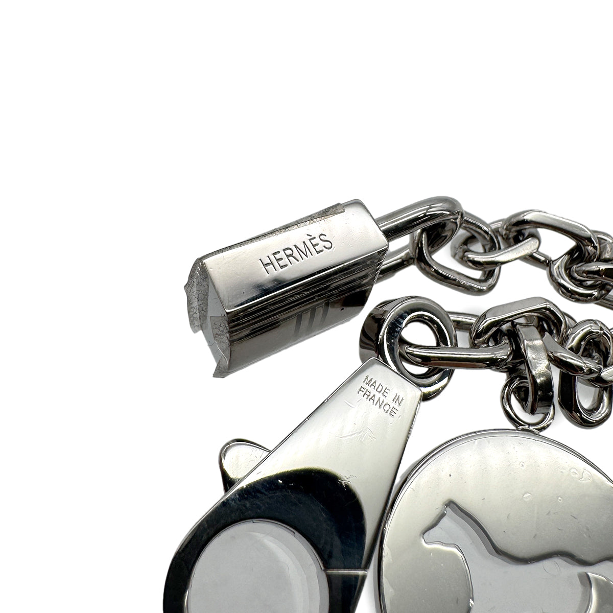 HERMES BAG CHARM AMULET 4 SILVER ACCESSORY 90289555