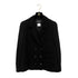 CHANEL VINTAGE BOUTIQUE VINTAGE COCO BUTTON JACKET SKIRT SET BLACK WOOL 42 98A RTW 90289558 - PURPOSE