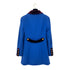 CHANEL BOUTIQUE VINTAGE GRIPOIX BUTTON COAT BLUE BORDEAUX WOOL 38 96A RTW 90289559 - PURPOSE