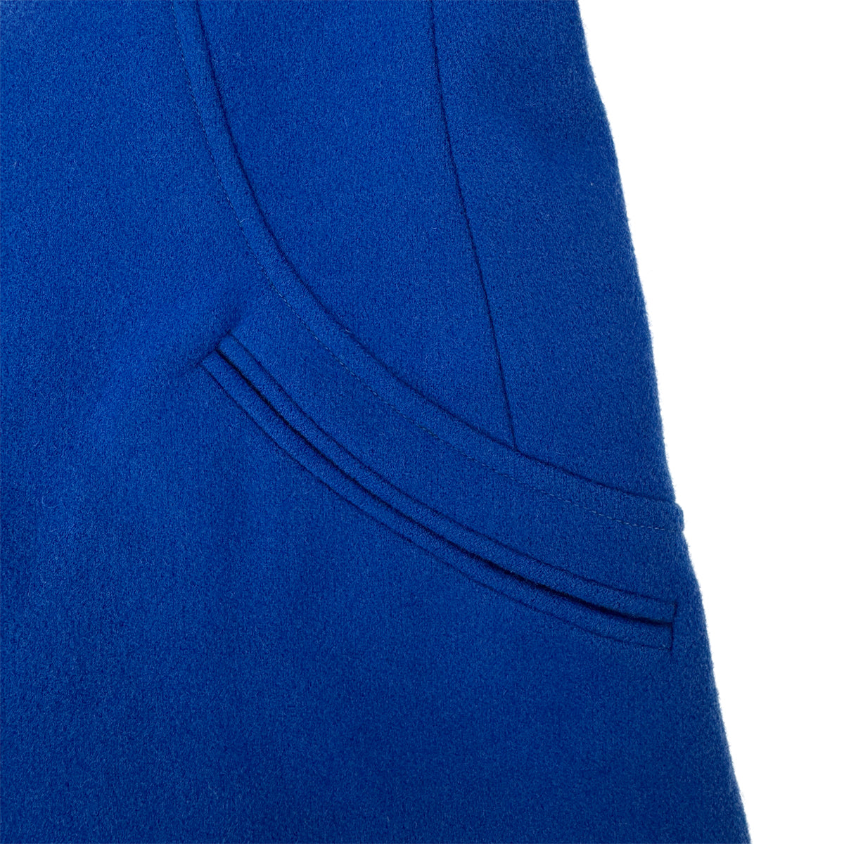 CHANEL BOUTIQUE VINTAGE GRIPOIX BUTTON COAT BLUE BORDEAUX WOOL 38 96A RTW 90289559
