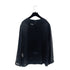 CHANEL VINTAGE SEE-THROUGH BLOUSE BACK COCO BUTTON BLACK SILK 36 98A RTW 90289565 - PURPOSE