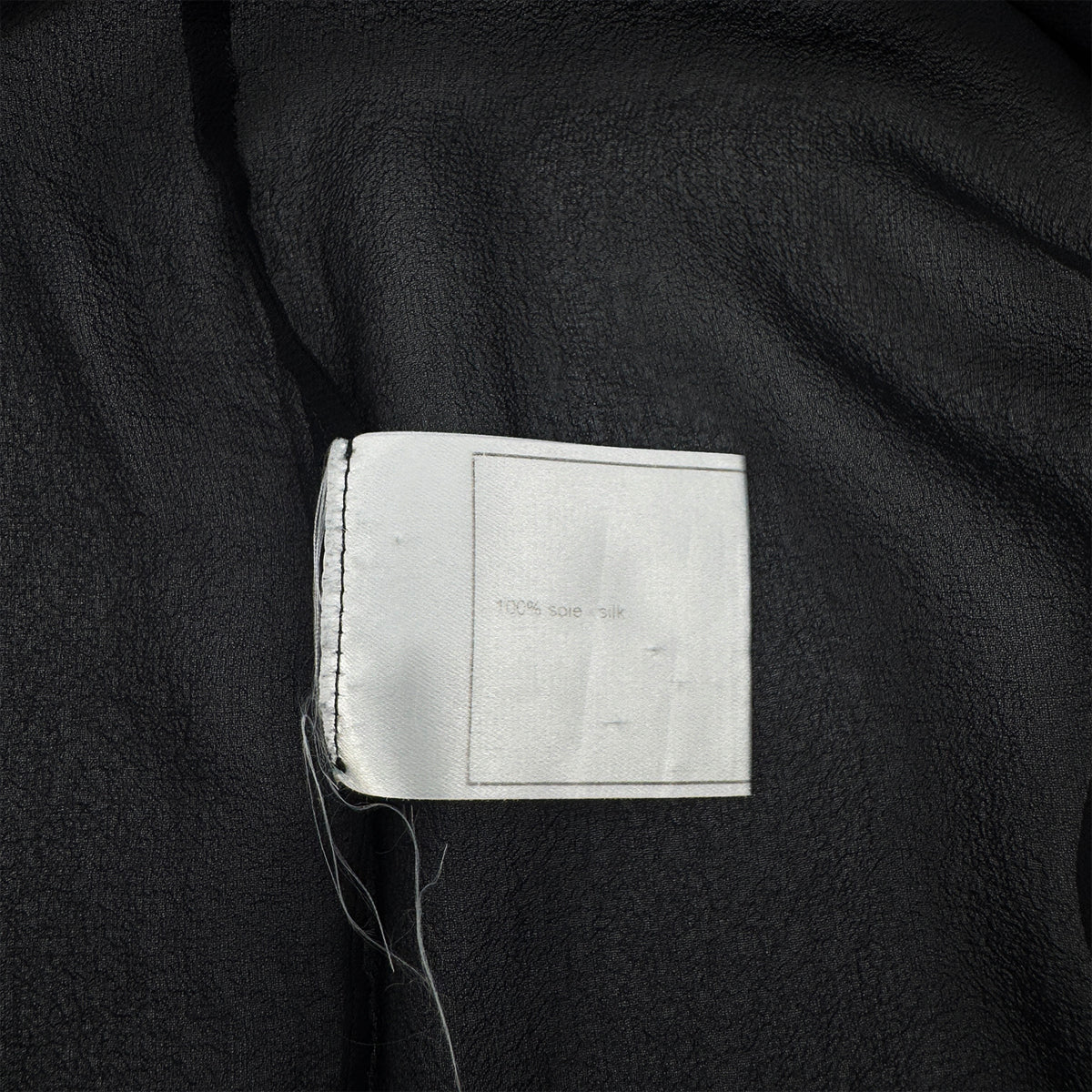 CHANEL SEE-THROUGH BLOUSE BACK COCO BUTTON BLACK SILK 36 98A RTW 90289565