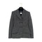 CHANEL BOUTIQUE VINTAGE DOUBLE BUTTON JACKET BLACK WHITE WOOL 38 98P RTW 90289566 - PURPOSE