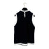 CHANEL SLEEVELESS TOPS LION PAINT BLACK WHITE COTTON 38 P72 RTW 90289567