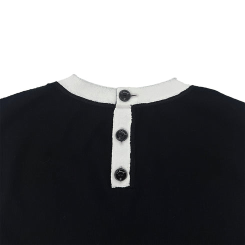 CHANEL SLEEVELESS TOPS LION PAINT BLACK WHITE COTTON 38 P72 RTW 90289567