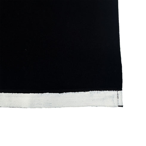 CHANEL SLEEVELESS TOPS LION PAINT BLACK WHITE COTTON 38 P72 RTW 90289567