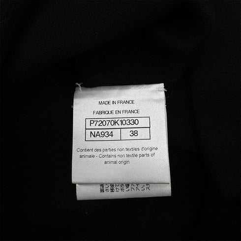 CHANEL SLEEVELESS TOPS LION PAINT BLACK WHITE COTTON 38 P72 RTW 90289567