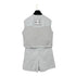 CHANEL COCOMARK IDENTIFICATION SPORTSLINE VEST AND SHORTS SET GRAY 36 01P RTW90289568