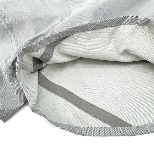 CHANEL COCOMARK IDENTIFICATION SPORTSLINE VEST AND SHORTS SET GRAY 36 01P RTW90289568