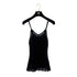 CHANEL COCOMARK RACE CAMISOLE TOPS BLACK RAYON 34 07C RTW 90289570