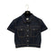 CHANEL VINTAGE COCO BUTTON DENIM SHORT JACKET NAVY COTTON 40 E97 RTW 90289573 - PURPOSE