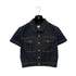 CHANEL VINTAGE COCO BUTTON DENIM SHORT JACKET NAVY COTTON 40 E97 RTW 90289573 - PURPOSE