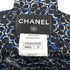 CHANEL FLORAL SLEEVELESS ROMPER COCO BUTTON RIBBON BELT BLUE SILK 34 P45 RTW 90289574