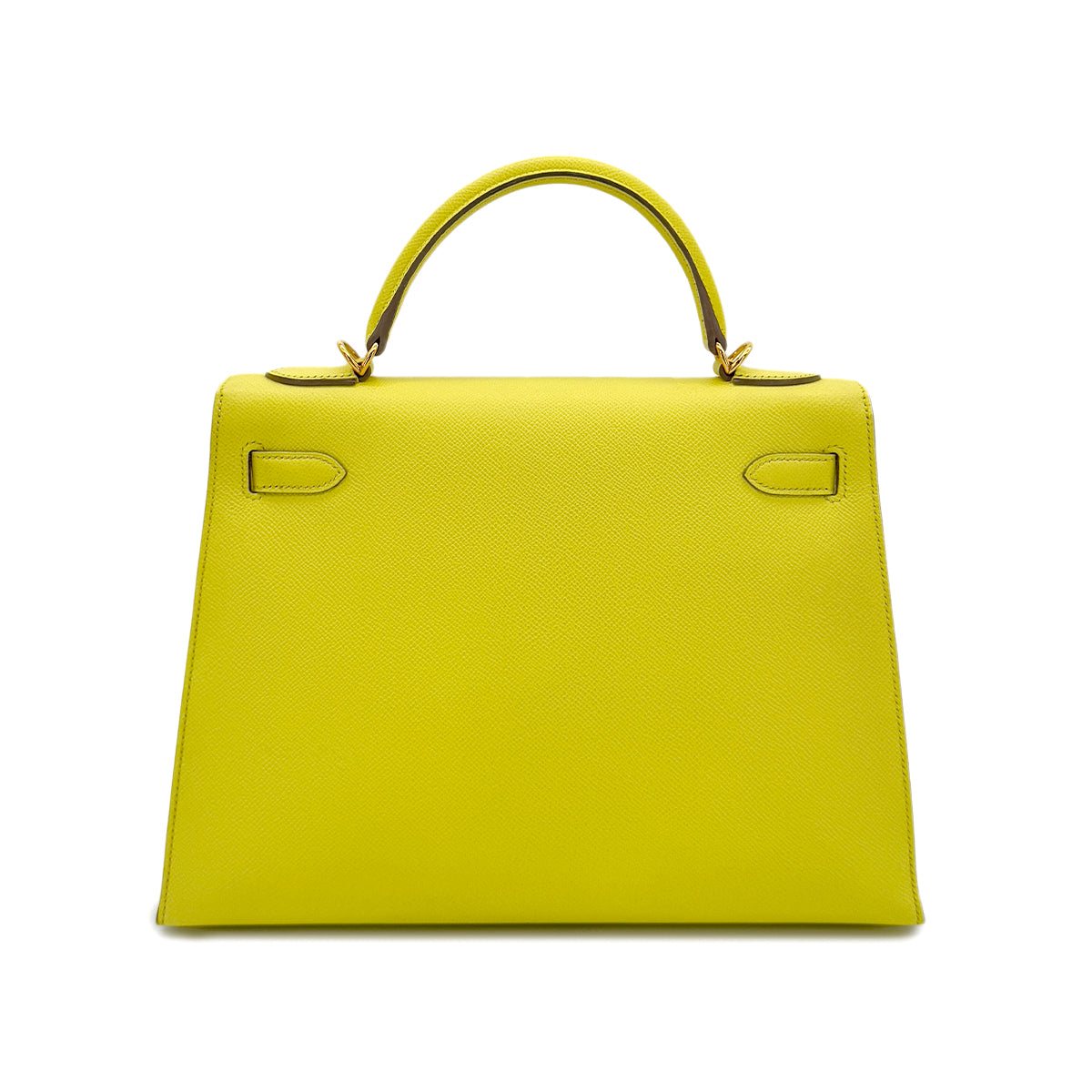 HERMES KELLY 32 SELLIER SOUFRE VEAU EPSOM HAND SHOULDER BAG □Q GHW 90290193