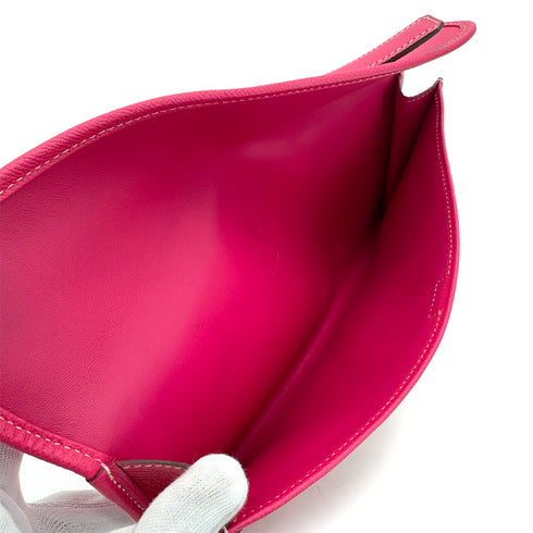 HERMES JIGE ELAN 29 ROSE TYRIEN VEAU EPSOM CLUTCH BAG □O 90290195 - PURPOSE