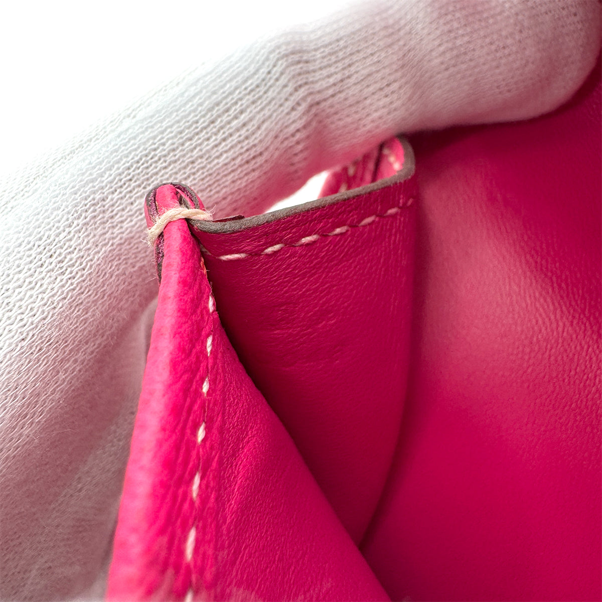 HERMES JIGE ELAN 29 ROSE TYRIEN VEAU EPSOM CLUTCH BAG □O 90290195