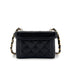 CHANEL VINTAGE CHAIN SHOULDER VANITY BAG BLACK CAVIAR SKIN 90290196