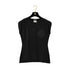 CHANEL JACQUARD CC SLEEVELESS TOPS BLACK COTTON 38 P46 RTW 90290201