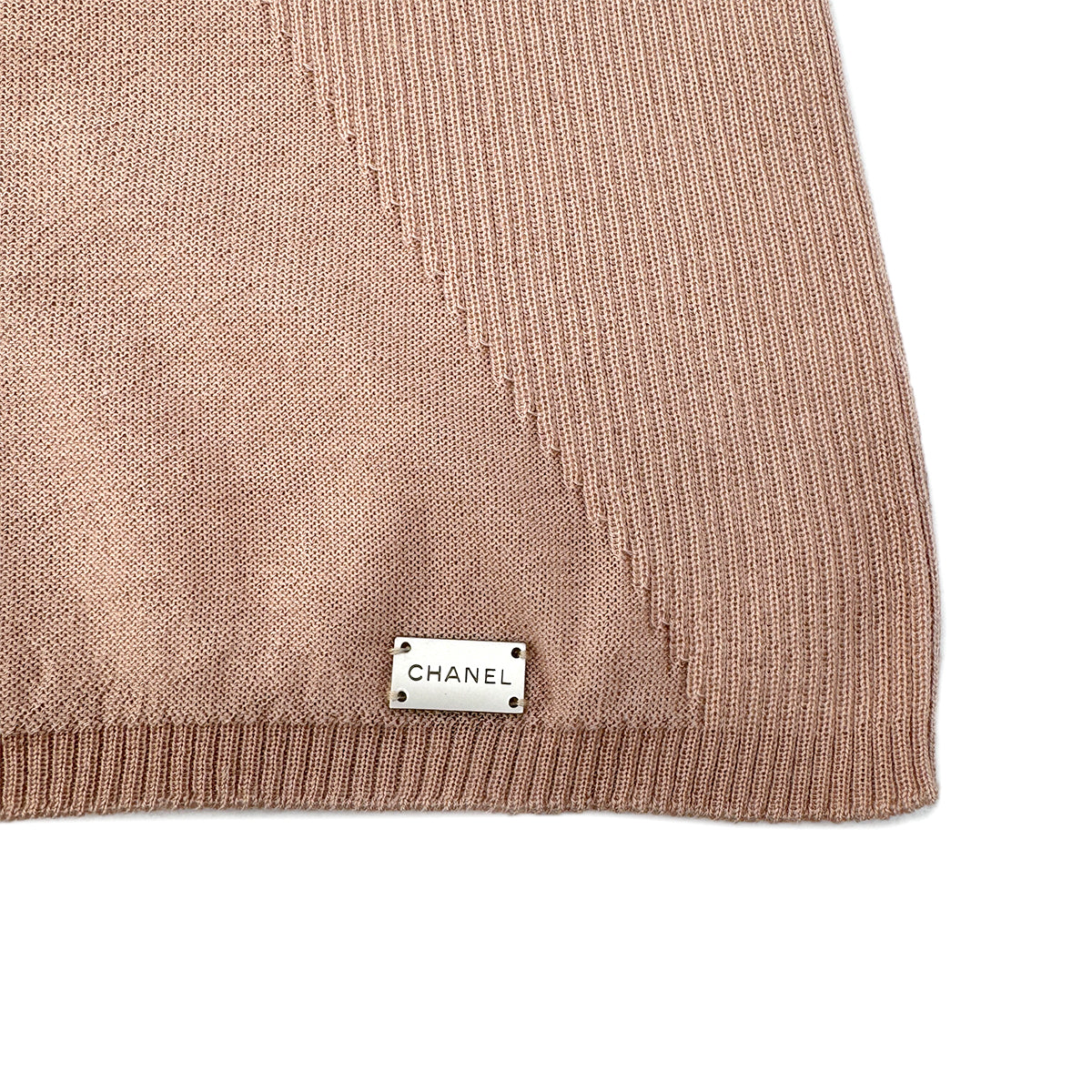 CHANEL KNIT LONG SLEEVE TOPS PINK CASHMERE 42 03C RTW 90290202