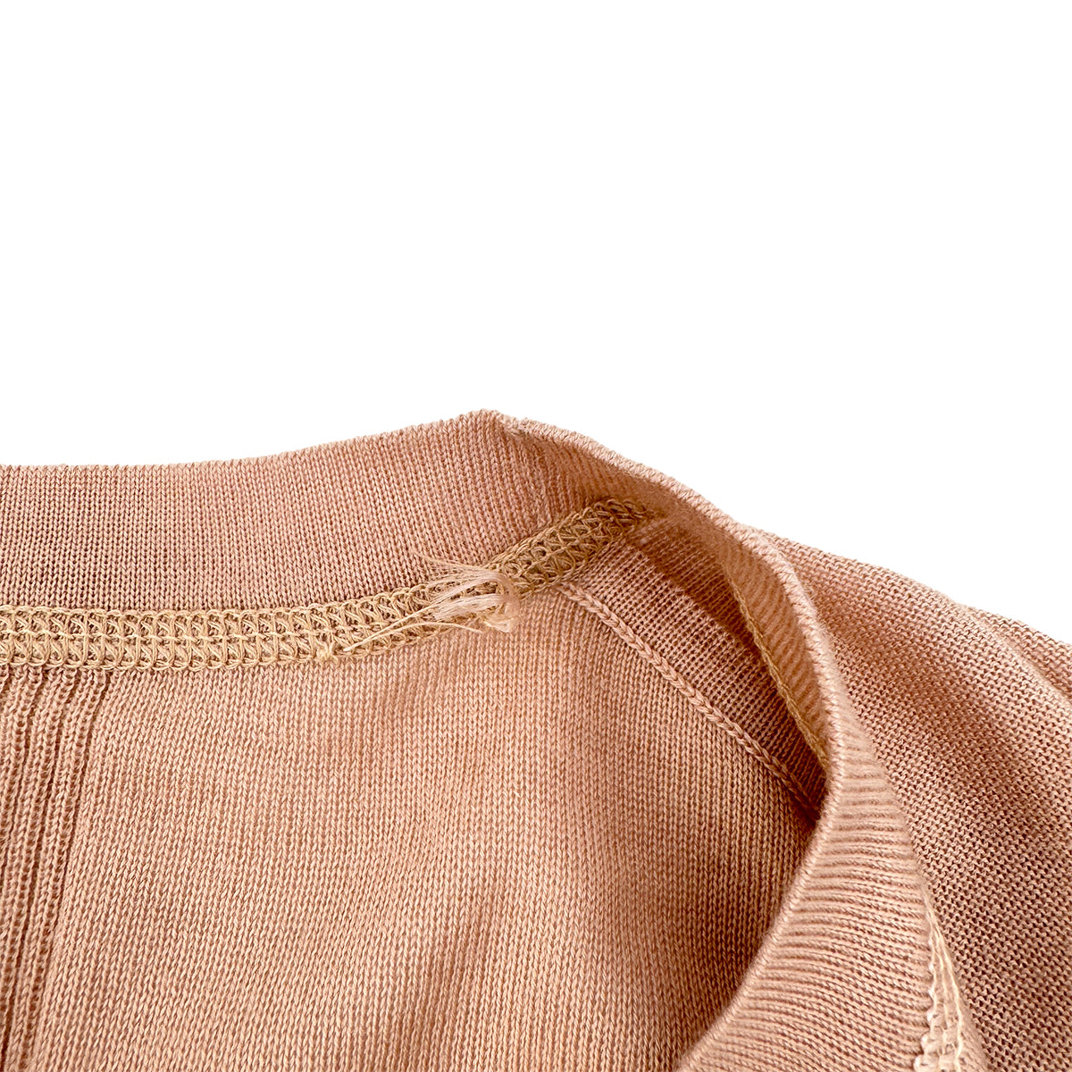 CHANEL KNIT LONG SLEEVE TOPS PINK CASHMERE 42 03C RTW 90290202