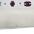 CHANEL COCOMARK LONG SLEEVE HALF ZIP POLO KNIT WHITE PINK SILK 36 P74 RTW 90290204