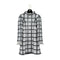 CHANEL PLAID SEQUINS DRESS WHITE BLACK POLYESTER 36 17K RTW 90290205