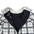 CHANEL PLAID SEQUINS DRESS WHITE BLACK POLYESTER 36 17K RTW 90290205