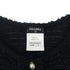 CHANEL SLEEVELESS TOPS COCO BUTTON FAUX PEARL BLACK NYLON 38 P46 RTW 90290206 - PURPOSE
