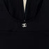 CHANEL COCOMARK SLEEVELESS SWIMWEAR DRESS BLACK NYLON 38 03C RTW 90290207