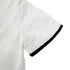CHANEL VINTAGE COCOBUTTON BICOLOR POLO SHIRT WHITE BLACK COTTON 38 96C RTW 90290210