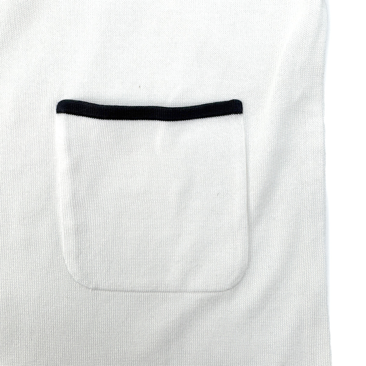 CHANEL COCOBUTTON BICOLOR POLO SHIRT WHITE BLACK COTTON 38 96C RTW 90290210