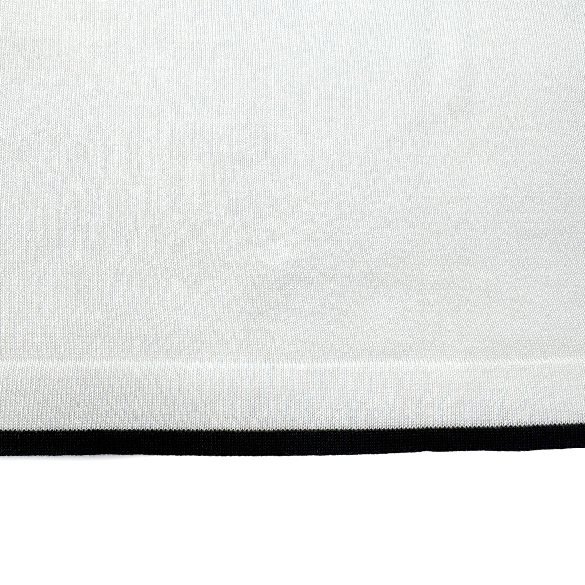 CHANEL COCOBUTTON BICOLOR POLO SHIRT WHITE BLACK COTTON 38 96C RTW 90290210