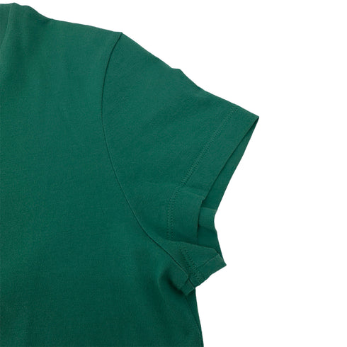 CHANEL SHORT SLEEVE TOPS COCOMARK STAR CORSAGE GREEN COTTON 36 P37 RTW 90290211