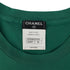 CHANEL SHORT SLEEVE TOPS COCOMARK STAR CORSAGE GREEN COTTON 36 P37 RTW 90290211